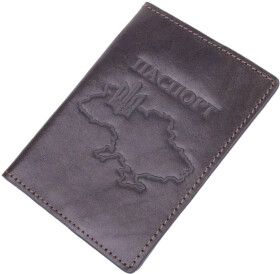 Обложка для паспорта Grande Pelle Карта 16774 коричневый