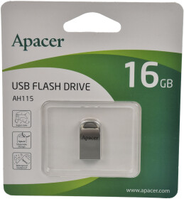 Флешка Apacer AH115 Silver 16 ГБ