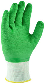 Перчатки рабочие Doloni Extragrab синтетические с латексным покрытием зеленые