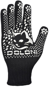 Рукавички робочі Doloni КотоФан трикотажні з покриттям ПВХ чорні