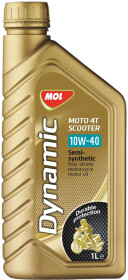Моторное масло 4T MOL Dynamic Moto Scooter 10W-40 синтетическое