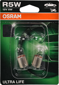 Автолампа Osram Ultra Life R5W BA15s 5 W прозрачная 5007ult02b