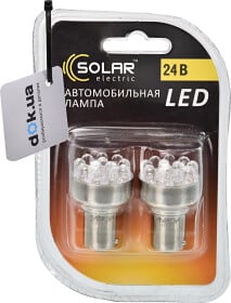 Автолампа Solar R5W BA15s 5 W прозрачная LF185