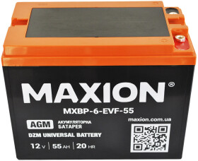 Акумулятор для ДБЖ Maxion MXBT6EVF55 55 Аг 10 V