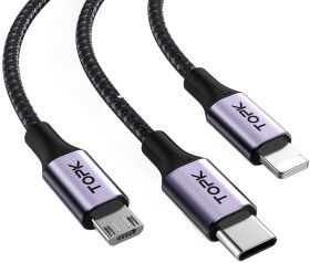 Кабель 3 в 1 TOPK AS10 1 м