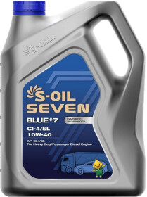 Моторна олива S-Oil Seven Blue #7 CI-4/SL 10W-40 синтетична