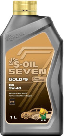 Моторна олива S-Oil Seven Gold #9 C3 5W-40 синтетична
