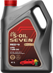 Моторное масло S-Oil Seven Red #9 LPG 10W-30 синтетическое