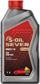 Моторное масло S-Oil Seven Red #9 SN 5W-50 синтетическое