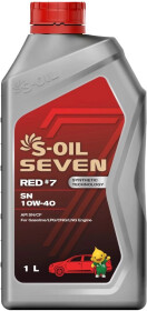 Моторное масло S-Oil Seven Red #7 SN  10W-40 полусинтетическое