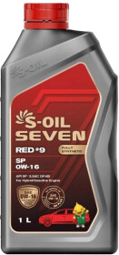 Моторна олива S-Oil Seven Red #9 SP 0W-16 синтетична
