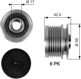 Муфта генератора Gates OAP7106