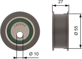 Натяжной ролик ремня ГРМ Gates T42042A