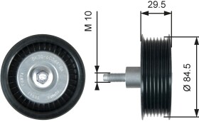 Обвідний ролик поліклинового ременя Gates T36536