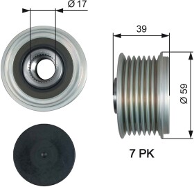 Муфта генератора Gates OAP7189
