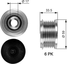 Муфта генератора Gates OAP7080