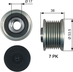 Муфта генератора Gates OAP7190