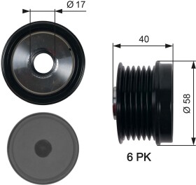Муфта генератора Gates OAP7158