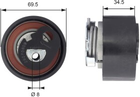 Натяжной ролик ремня ГРМ Gates T43200