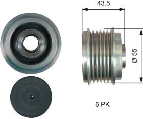 Муфта генератора Gates OAP7219