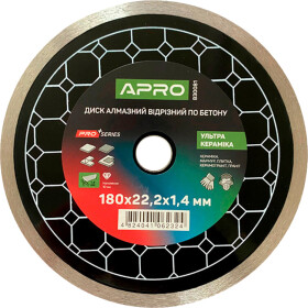 Круг відрізний Apro Pro+ 830081 180 мм