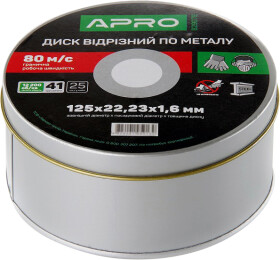 Круг відрізний Apro 829079 125 мм