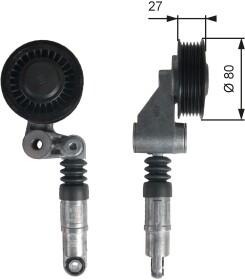 Натяжной ролик поликлинового ремня Gates T39236