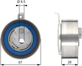 Натяжной ролик ремня ГРМ Gates T43152