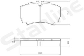 Тормозные колодки Starline BD S432