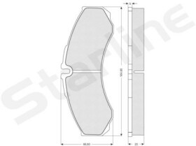 Тормозные колодки Starline BD S180