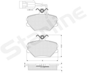 Тормозные колодки Starline BDS044