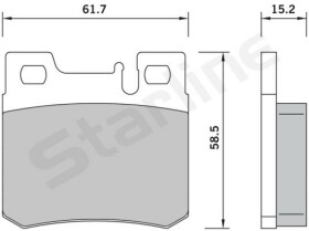 Тормозные колодки Starline BDS385