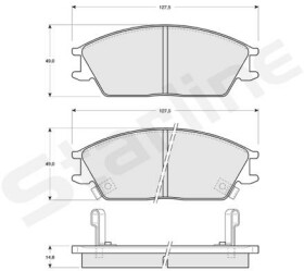 Тормозные колодки Starline BDS047