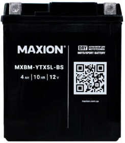 Аккумулятор Maxion 6 CT-5-R MXBM-YTX5L-BS_DRY