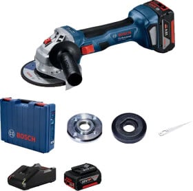 Болгарка аккумуляторная Bosch GWS 180-Li Professional (2 аккумулятора + ЗУ + чехол) 125 мм