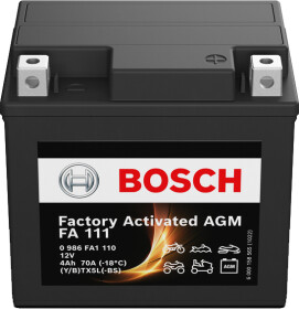 Аккумулятор Bosch 6 CT-4-R Factory Activated AGM 0986FA1110