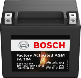 Аккумулятор Bosch 6 CT-10-L Factory Activated AGM 0986FA1040
