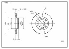 Гальмівний диск Hart 214165