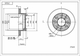Тормозной диск Hart 215610