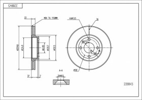 Тормозной диск Hart 220845