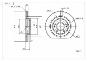 Тормозной диск Hart 241123
