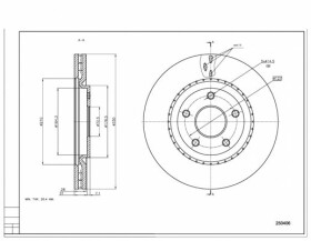 Тормозной диск Hart 250406
