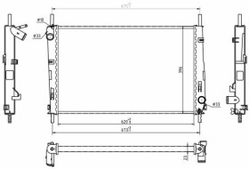 Радиатор охлаждения двигателя Hart 601909