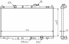 Радиатор охлаждения двигателя Hart 603945