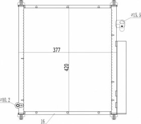 Радиатор кондиционера Hart 605726