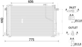 ac786000s Mahle Радиатор кондиционера