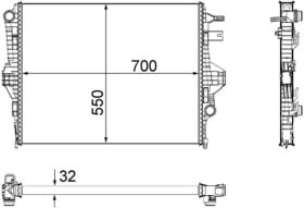cr1183000p Mahle Радіатор охолодження двигуна