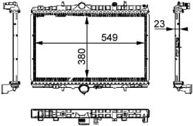 cr392000s Mahle Радіатор охолодження двигуна