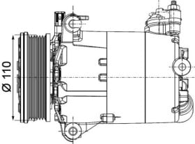 Компрессор кондиционера Mahle acp1357000p