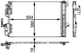 ac665000p Mahle Радіатор кондиціонера